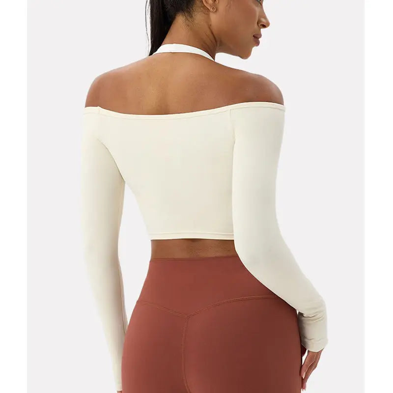 SCULPT Off Shoulder Long Sleeve Top